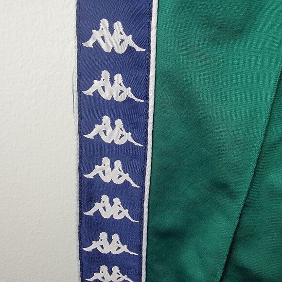 Kappa Green & Navy 222 Banda Track Pants Size Medium - Picture 4 of 13